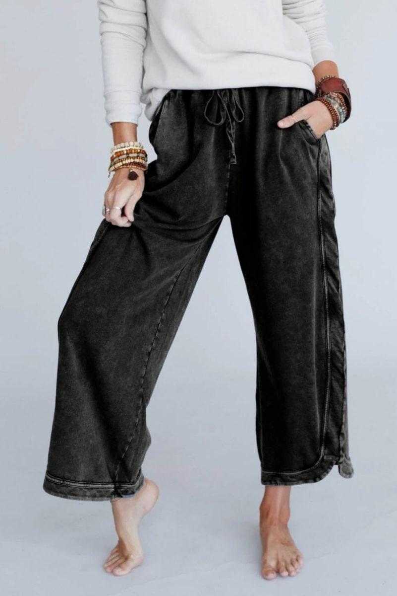 Limited time sale🔥So Comfy Wide Leg Pant Cropped Length