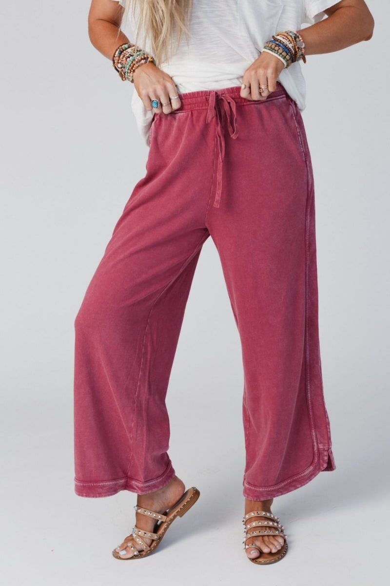 Limited time sale🔥So Comfy Wide Leg Pant Cropped Length