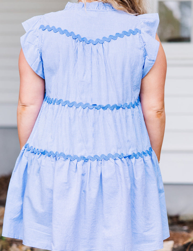 Women's striped v-neck dress(Buy 2 Free Shipping)