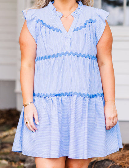 Women's striped v-neck dress(Buy 2 Free Shipping)