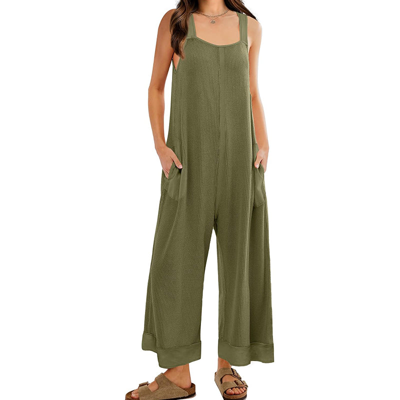 Women Waffle Knit Cute Romper (BUY 2 FREE SHIPPING)