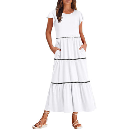 Women's Summer Flutter Short Sleeve Midi Dress (50% OFF TODAY)