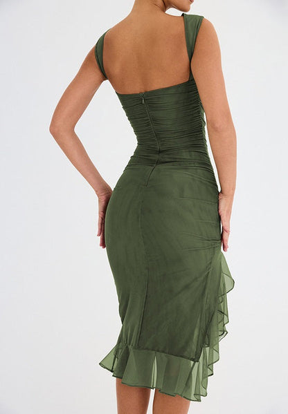 2024 Sleeveless Ruffle Midi Dress (Buy 2 Free Shipping)