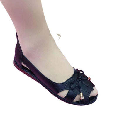 Women's Leather Shoes Low Top Shoes for Summer