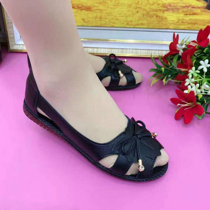 Women's Leather Shoes Low Top Shoes for Summer