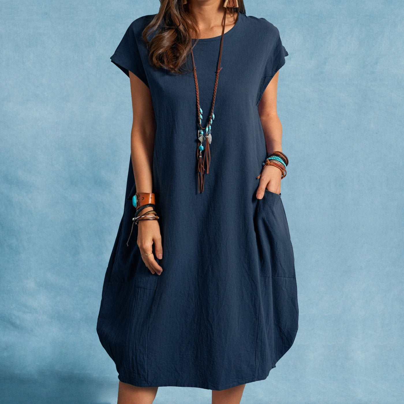 2023 Women's Loose Casual Pocket Dress