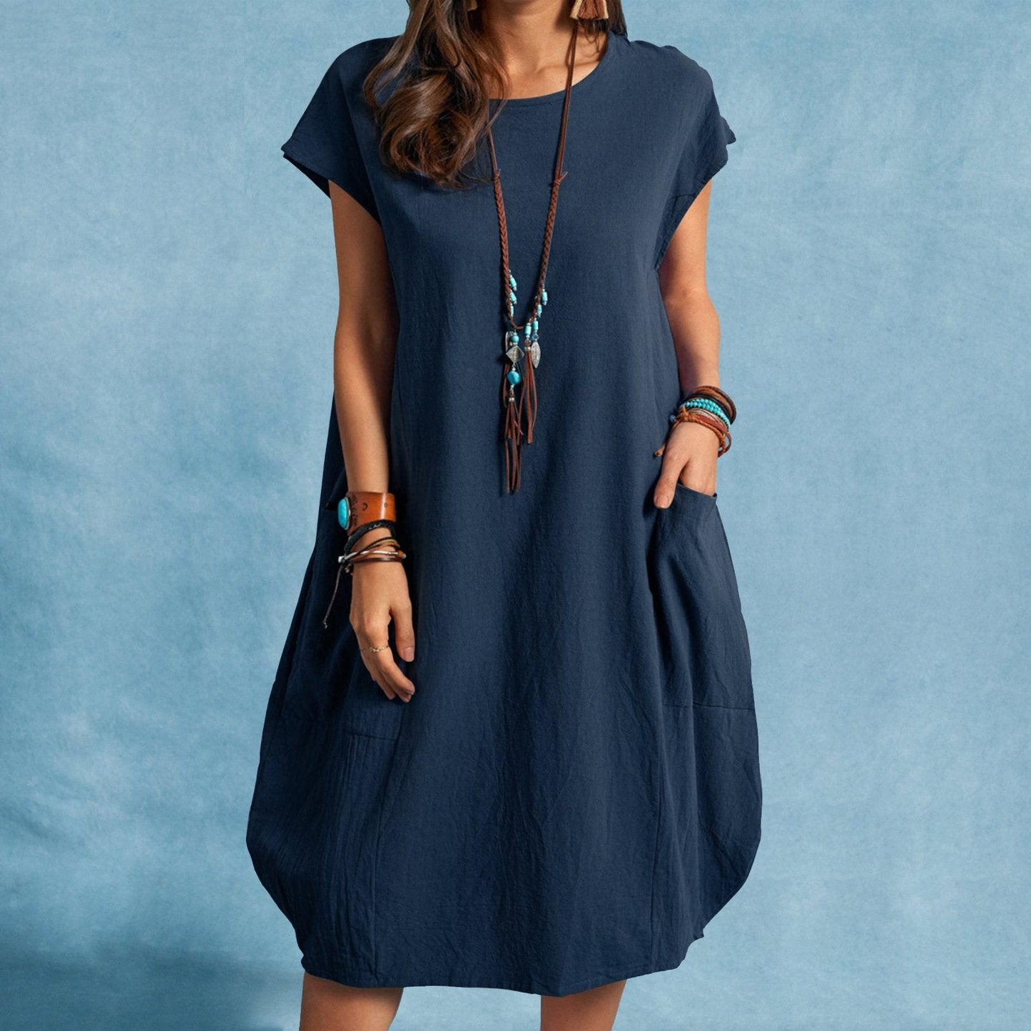 2023 Women's Loose Casual Pocket Dress