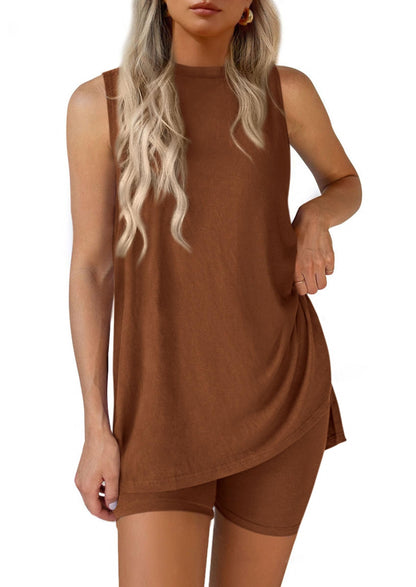 Women's 2 Piece Sets Summer Matching Lounge Shorts Set