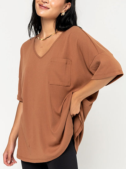 Summer Elegant Knit V-Neck Tee(Buy 2 Free Shipping)