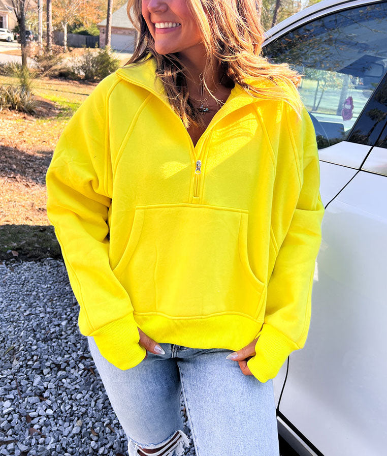 Half-Zip Stand Collar Sweatshirt(Buy 2 Free Shipping)