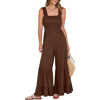 Women Casual Sleeveless Loose High Waist Wide Leg Rompers (Buy 2 Free Shipping)