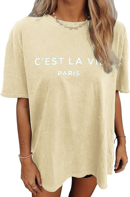 Women's Oversized T Shirt Casual Summer Short Sleeve Top(Buy 2 Free Shipping)