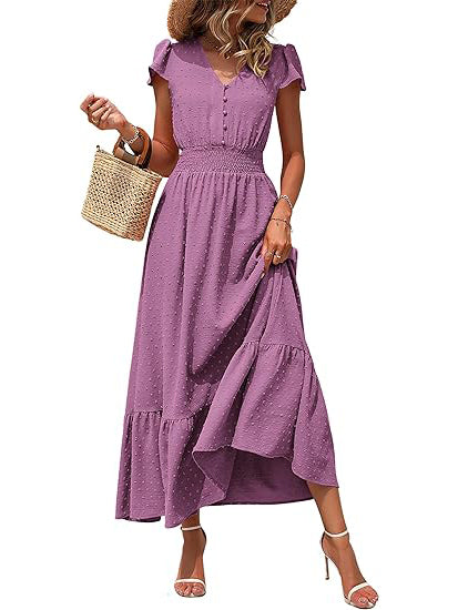 NEW🔥 Boho Ruffle Maxi Dress (BUY 2 FREE SHIPPING)