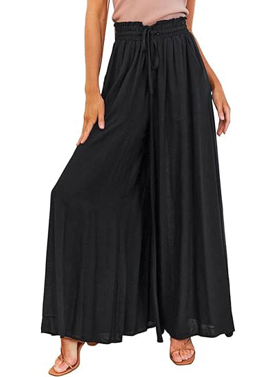 HOT SALE 🔥 Women Casual Elastic Waist Wide Leg Pants (BUY 2 FREE SHIPPING)