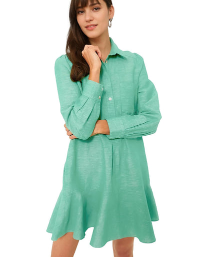 Chambray Callahan Ruffle Flowy Casual Dress (⏰40% OFF TODAY)