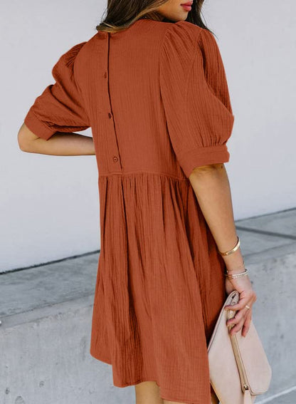 ✨Ruffle Chiffon Waisted Mini Short Swing Dress