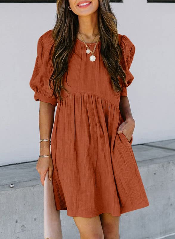 ✨Ruffle Chiffon Waisted Mini Short Swing Dress