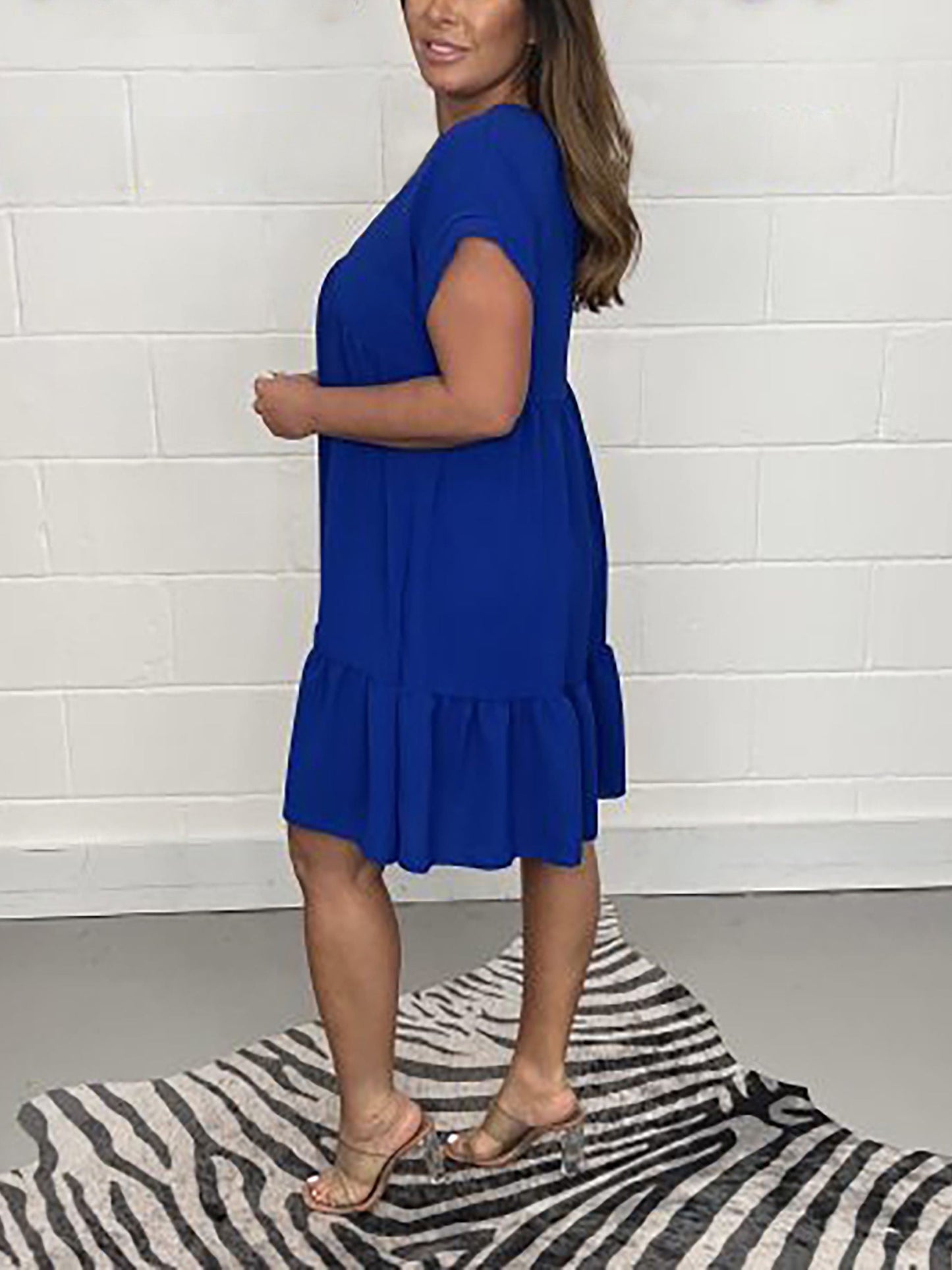 2023 Sage V Neck Swing Dress