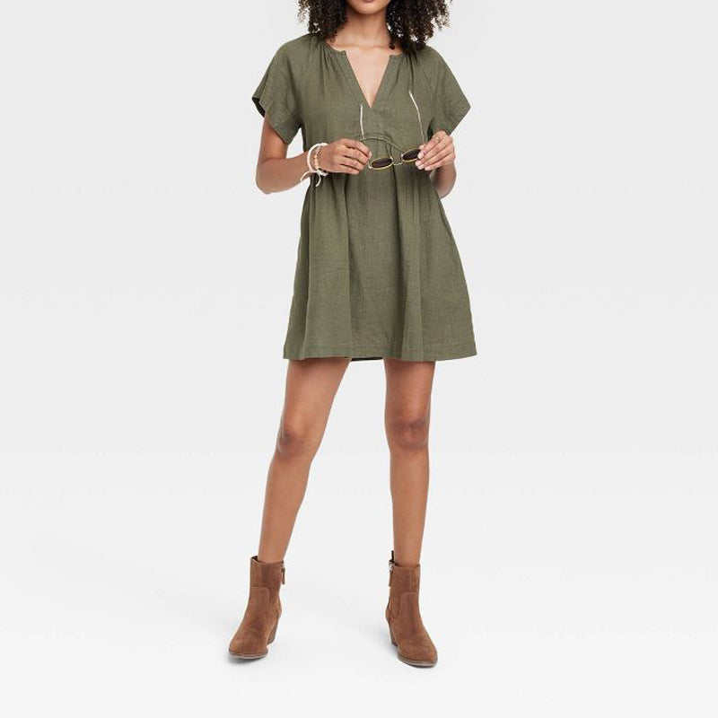 New Women's Short Sleeve Dress
