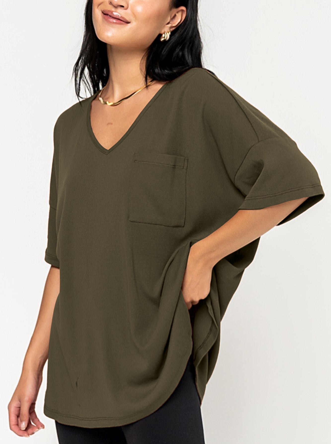 Summer Elegant Knit V-Neck Tee(Buy 2 Free Shipping)