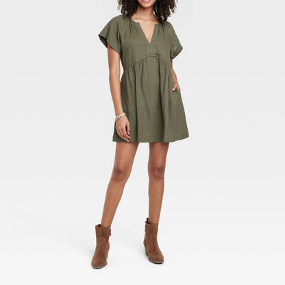 New Women's Short Sleeve Dress