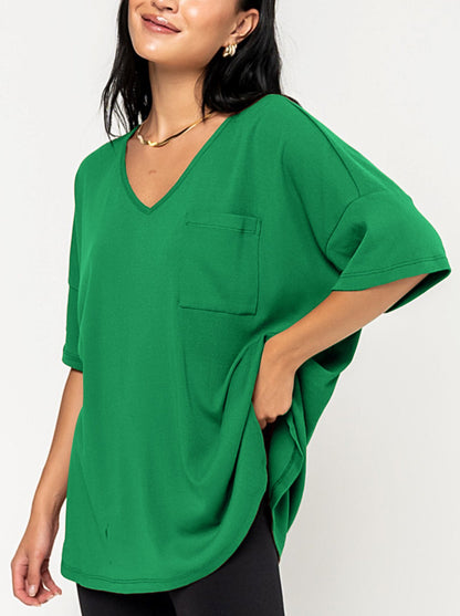 Summer Elegant Knit V-Neck Tee(Buy 2 Free Shipping)