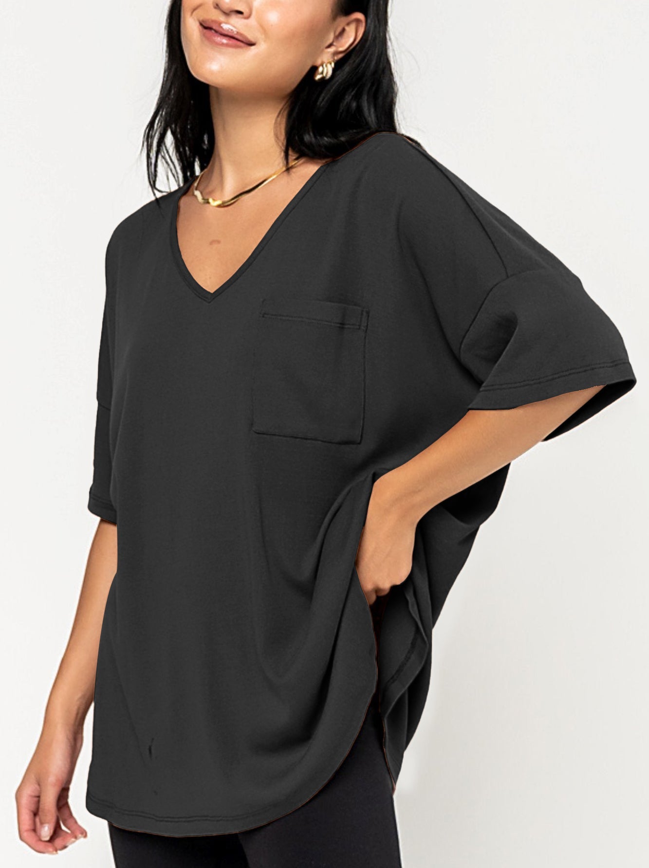 Summer Elegant Knit V-Neck Tee(Buy 2 Free Shipping)