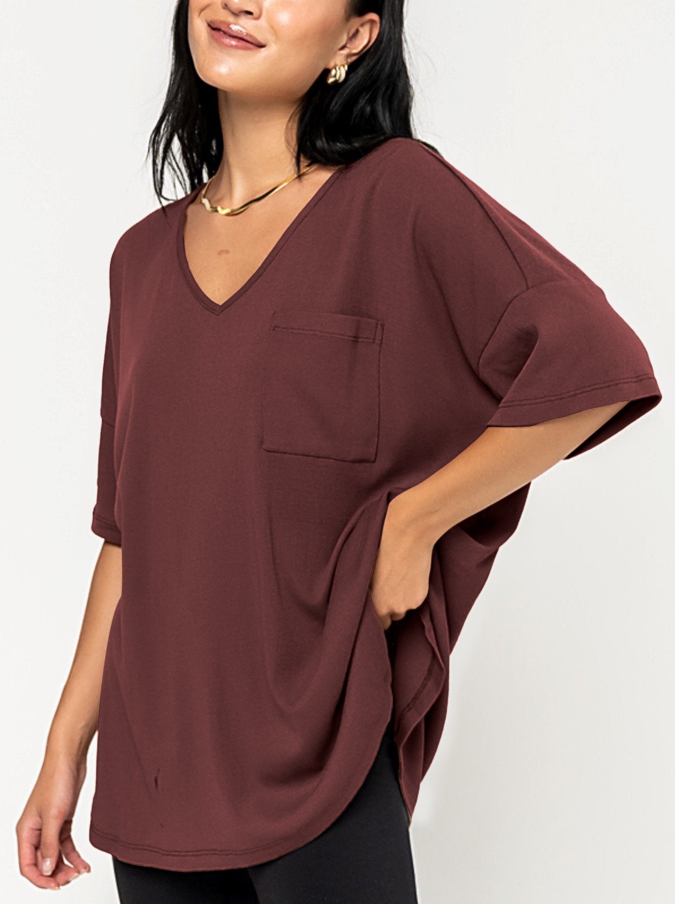 Summer Elegant Knit V-Neck Tee(Buy 2 Free Shipping)