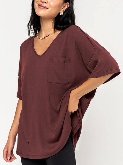 Summer Elegant Knit V-Neck Tee(Buy 2 Free Shipping)