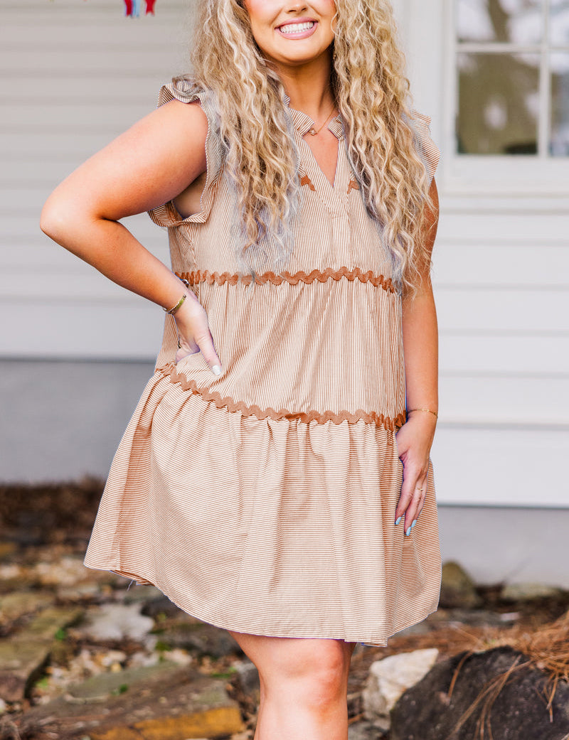 Women's striped v-neck dress(Buy 2 Free Shipping)