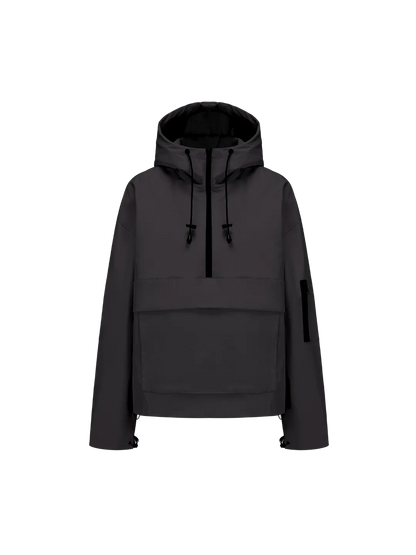Limited time sale🔥Fleece-lined Waterproof Raincoat Hoodie With Kangaroo Pocket