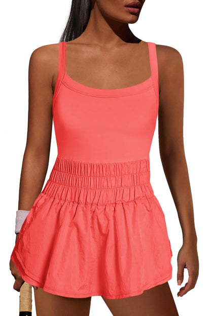2024 Womens Workout Romper Athletic Dress One Piece Jumpsuits