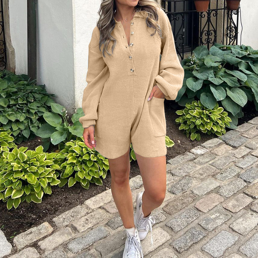 Women's Jumpsuit Long Sleeve Knit Sweater Rompers(BUY 2 FREE SHIPPING)