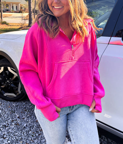 Half-Zip Stand Collar Sweatshirt(Buy 2 Free Shipping)