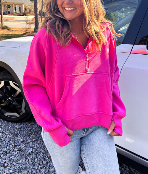 Half-Zip Stand Collar Sweatshirt(Buy 2 Free Shipping)