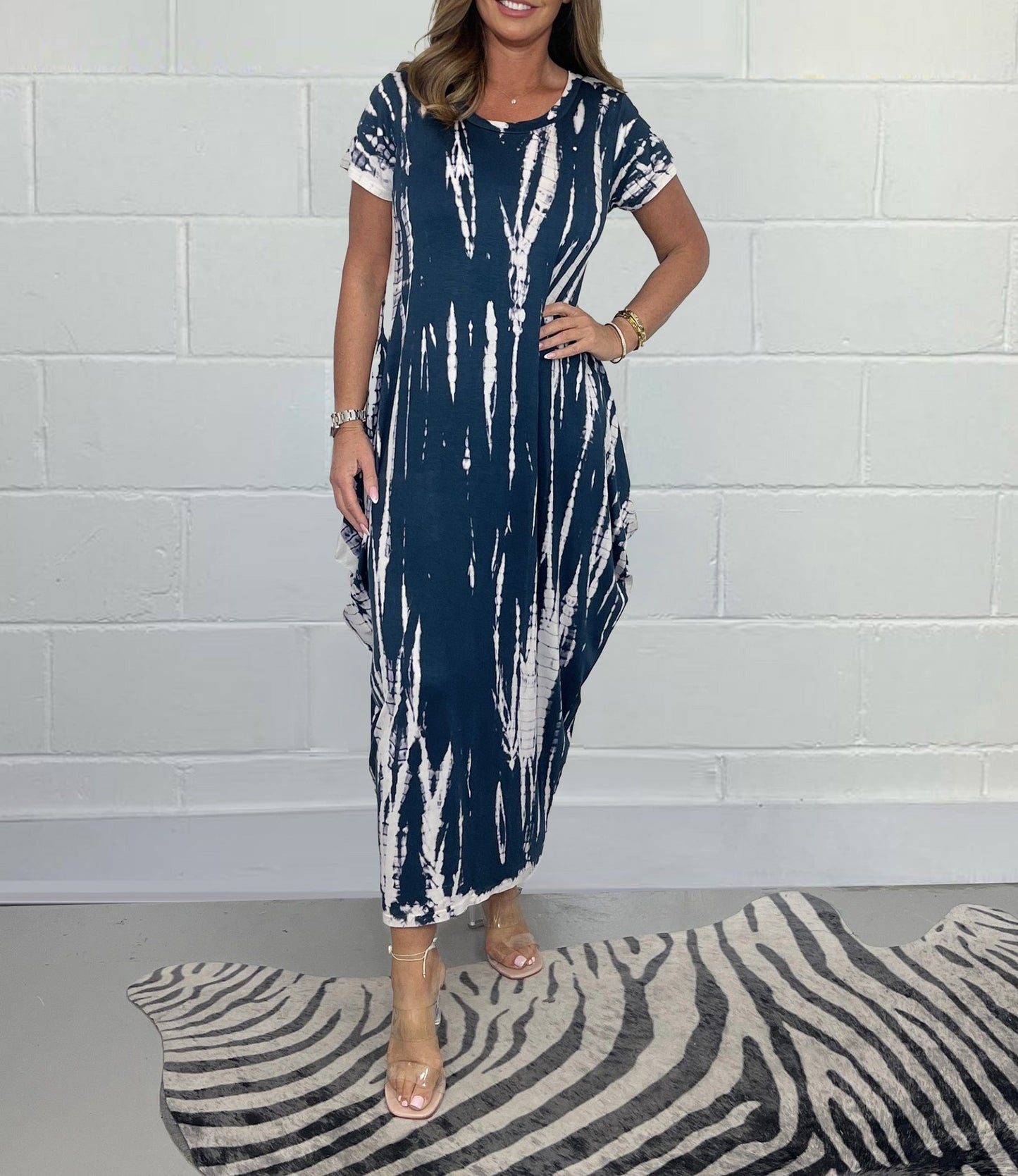 Loose Tye Dye T-Shirt Dress (Buy 2 Free Shipping)
