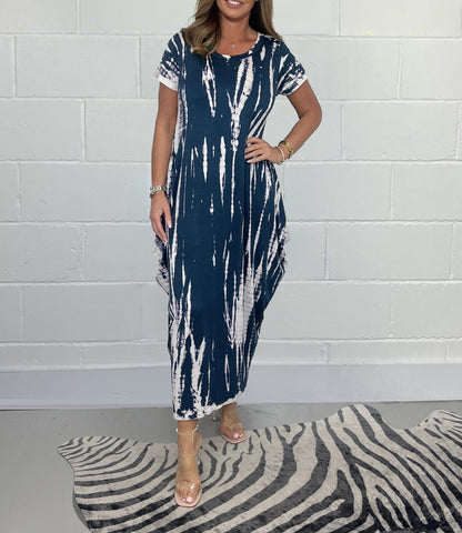 Loose Tye Dye T-Shirt Dress (Buy 2 Free Shipping)