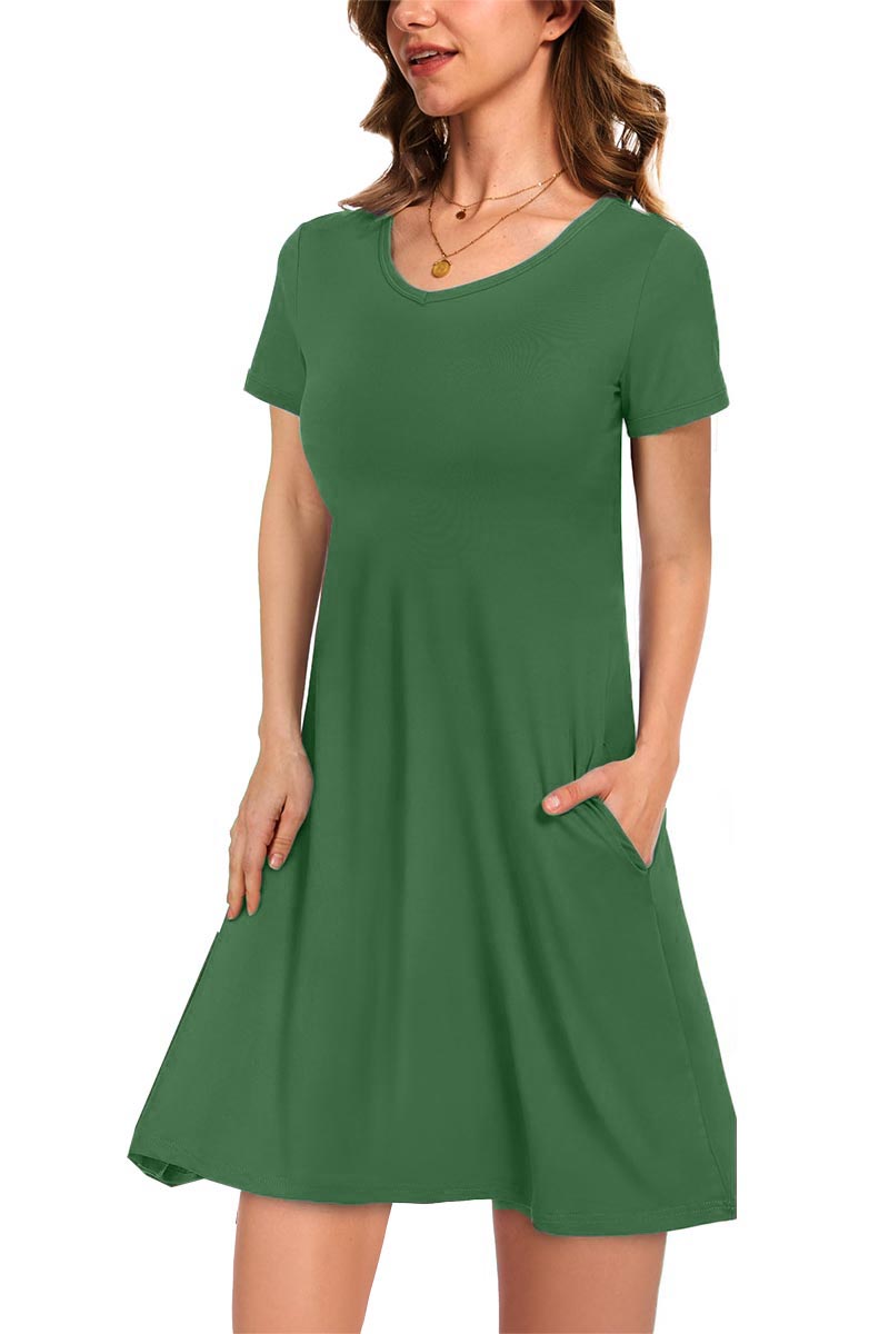 ✨Women's Casual T-Shirt Dress with Pockets