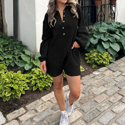 Women's Jumpsuit Long Sleeve Knit Sweater Rompers(BUY 2 FREE SHIPPING)