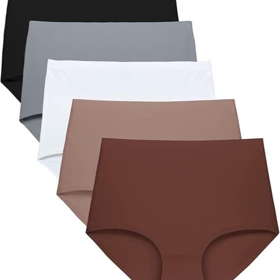 Women's High Waist Seamless No Show Underwear 5-Pack