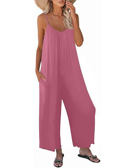 NEW🔥 Womens Casual Sleeveless Strap Jumpsuits (BUY 2 FREE SHIPPING)