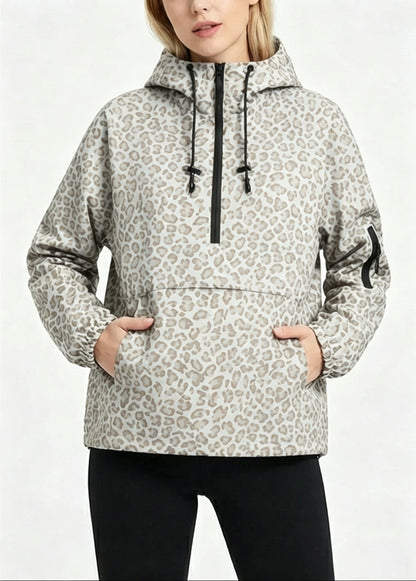 Limited time sale🔥Fleece-lined Waterproof Raincoat Hoodie With Kangaroo Pocket