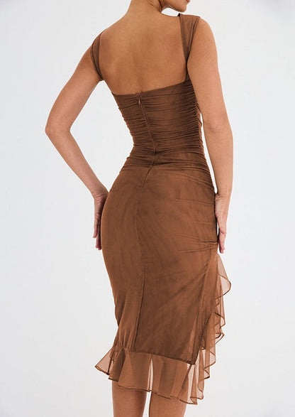 2024 Sleeveless Ruffle Midi Dress (Buy 2 Free Shipping)