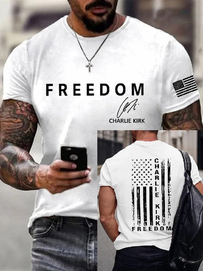Men's Freedom Is Not Free, R.I.P Charlie Kirk Short Sleeve T-shirt