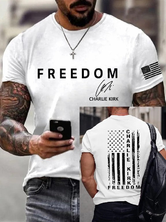 Men's Freedom Is Not Free, R.I.P Charlie Kirk Short Sleeve T-shirt