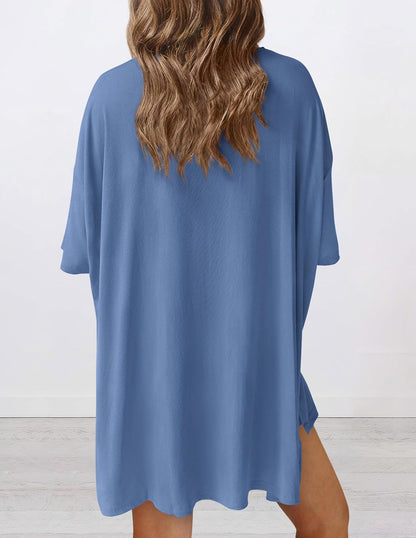 Limited time sale🔥Women's Oversized Casual T-Shirt Shorts Suit Stretch Two-Piece Set