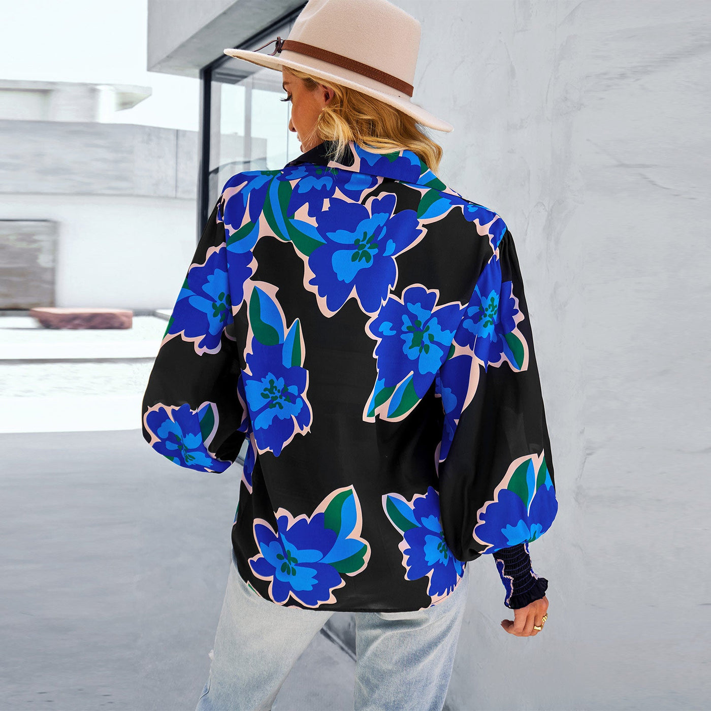 2023 New Ladies Long Sleeve Printed Shirt