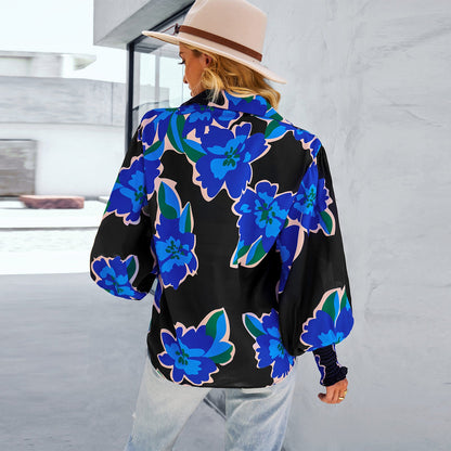 2023 New Ladies Long Sleeve Printed Shirt