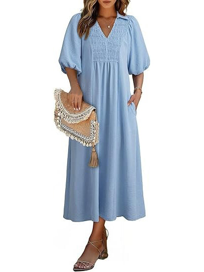 Women's Summer Flowy A-Line Maxi Dress