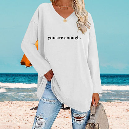 'DEAR PERSON BEHIND ME' V-NECK TOP